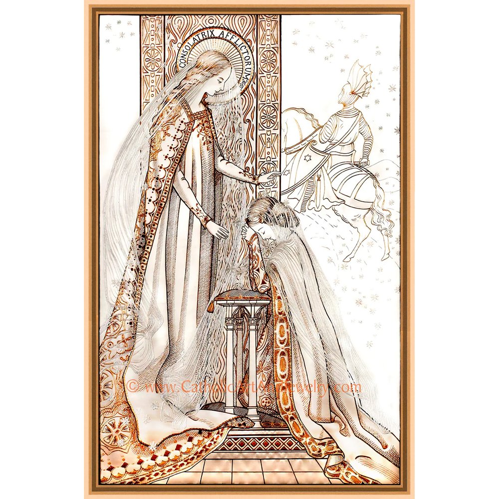Unframed Litany of Loreto Embroidery Prints - Multiple Sets