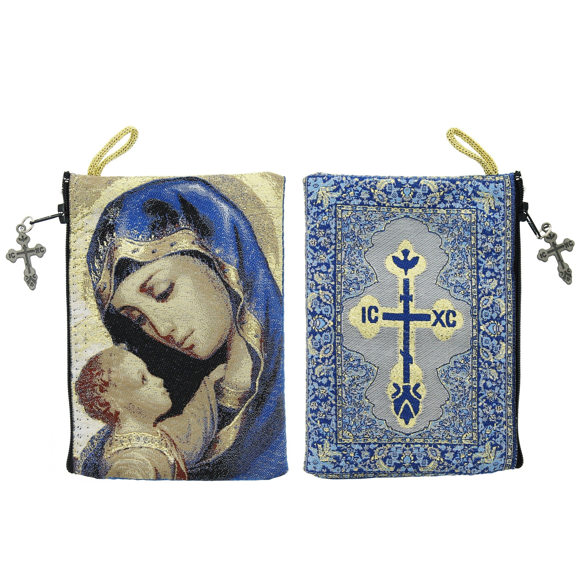 Madonna & Child Rosary Icon Pouch