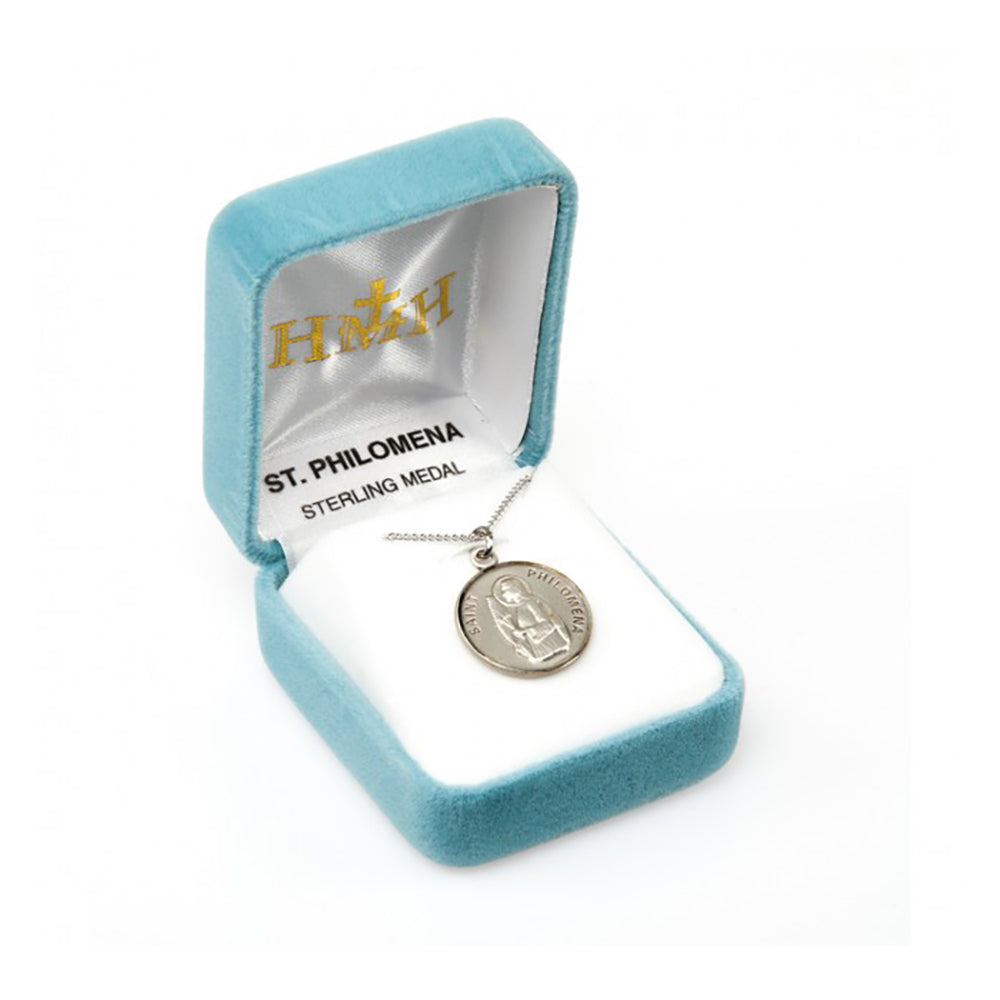 Petite Sterling St. Philomena Necklace