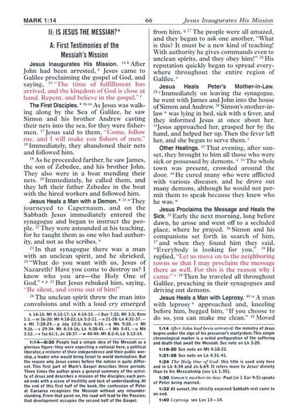 Black Large Font New Catholic Bible - Leatherette