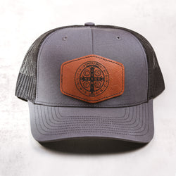 St. Benedict Leather Patch Ball Cap