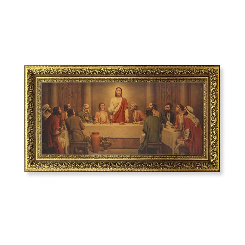 Chambers' Last Supper Framed Print - 11.5" x 19"