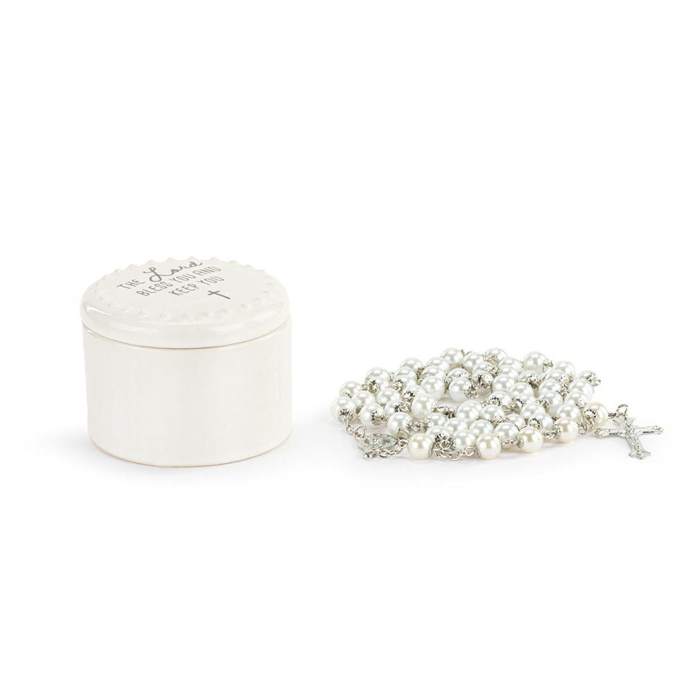 Lord Bless You Trinket Box & Rosary Set