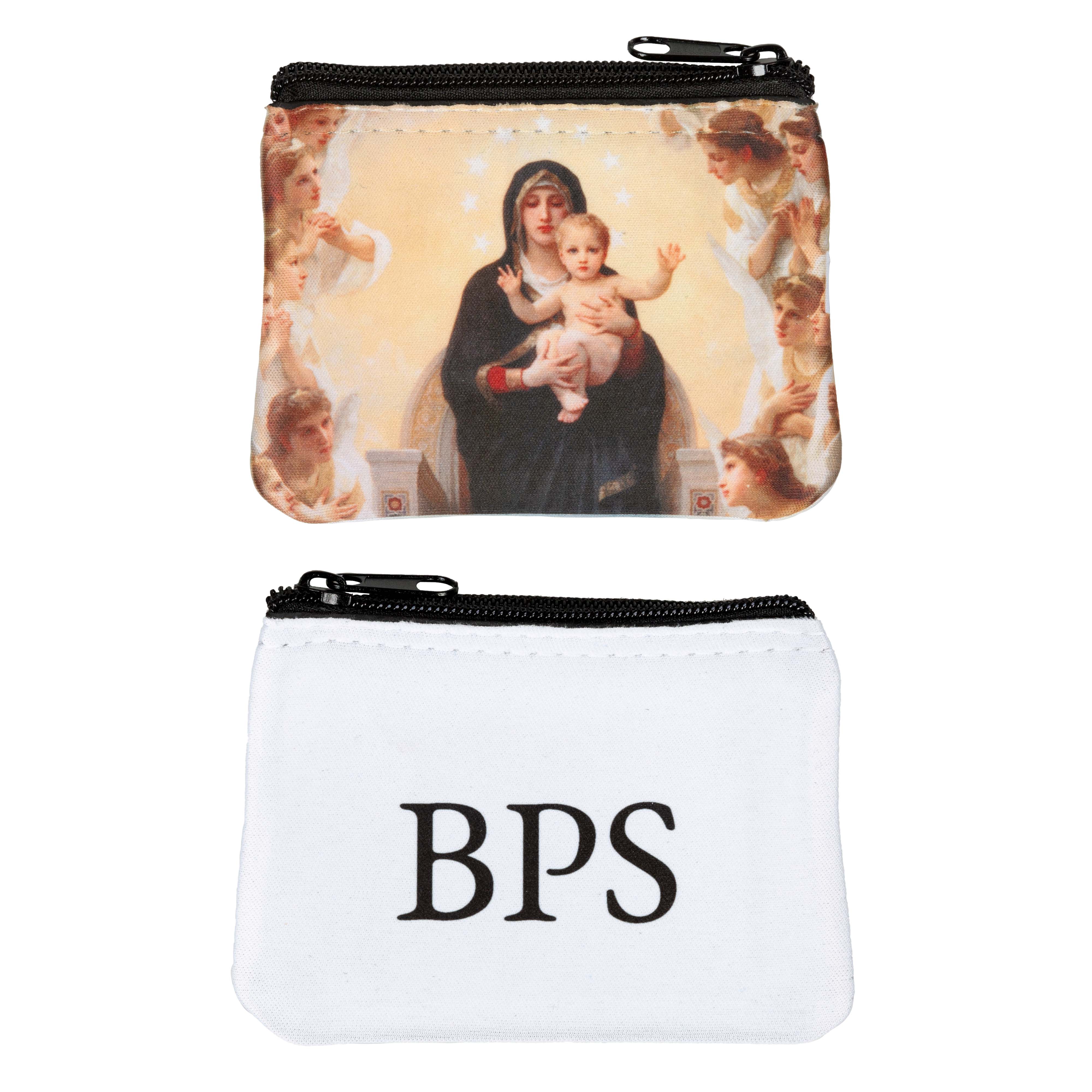 Personalized Queen of Angels Rosary Pouch