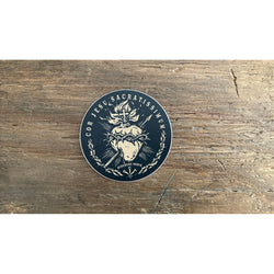 Sacred Heart of Jesus Latin Sticker - 3"