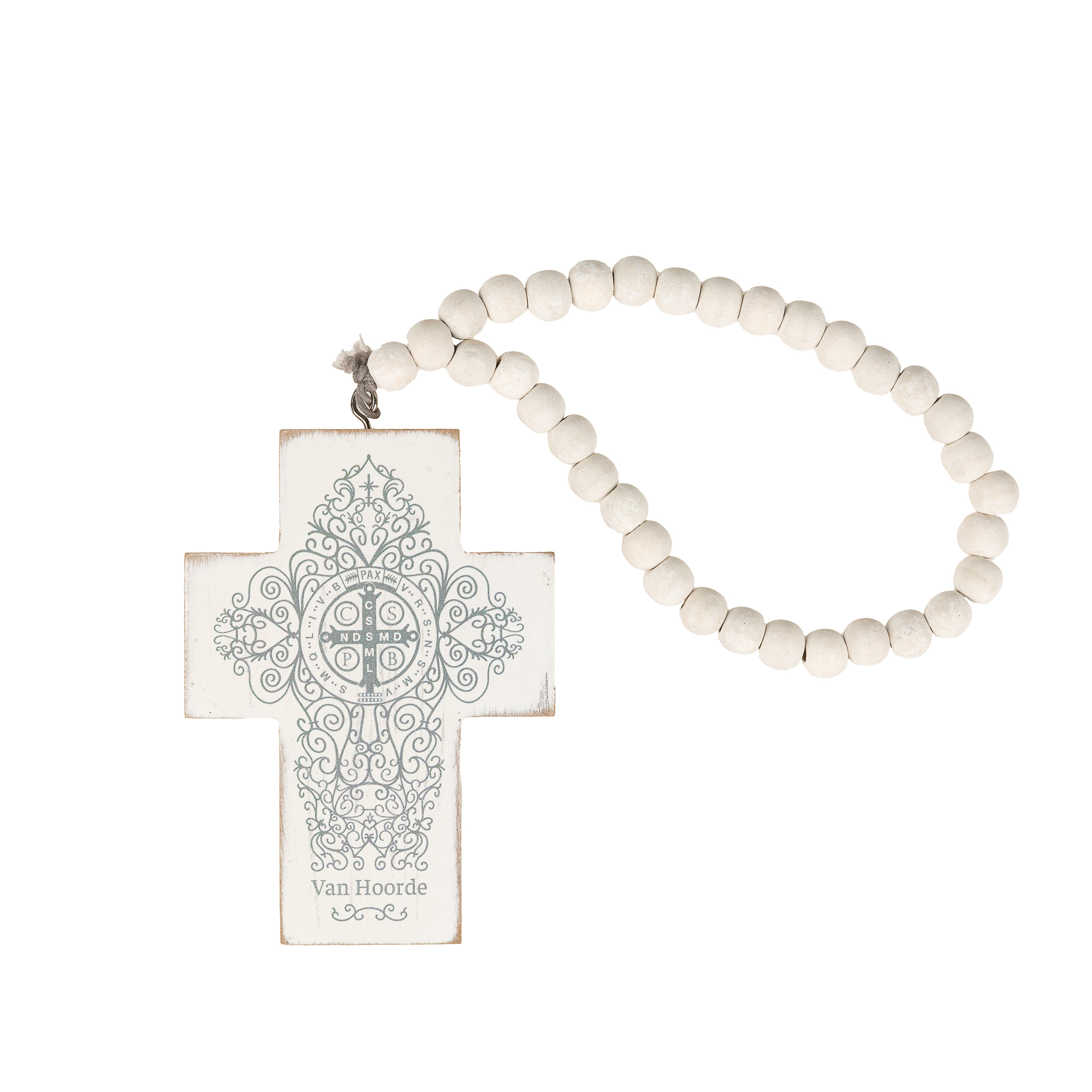 Personalized St. Benedict Filigree Home Blessing Cross