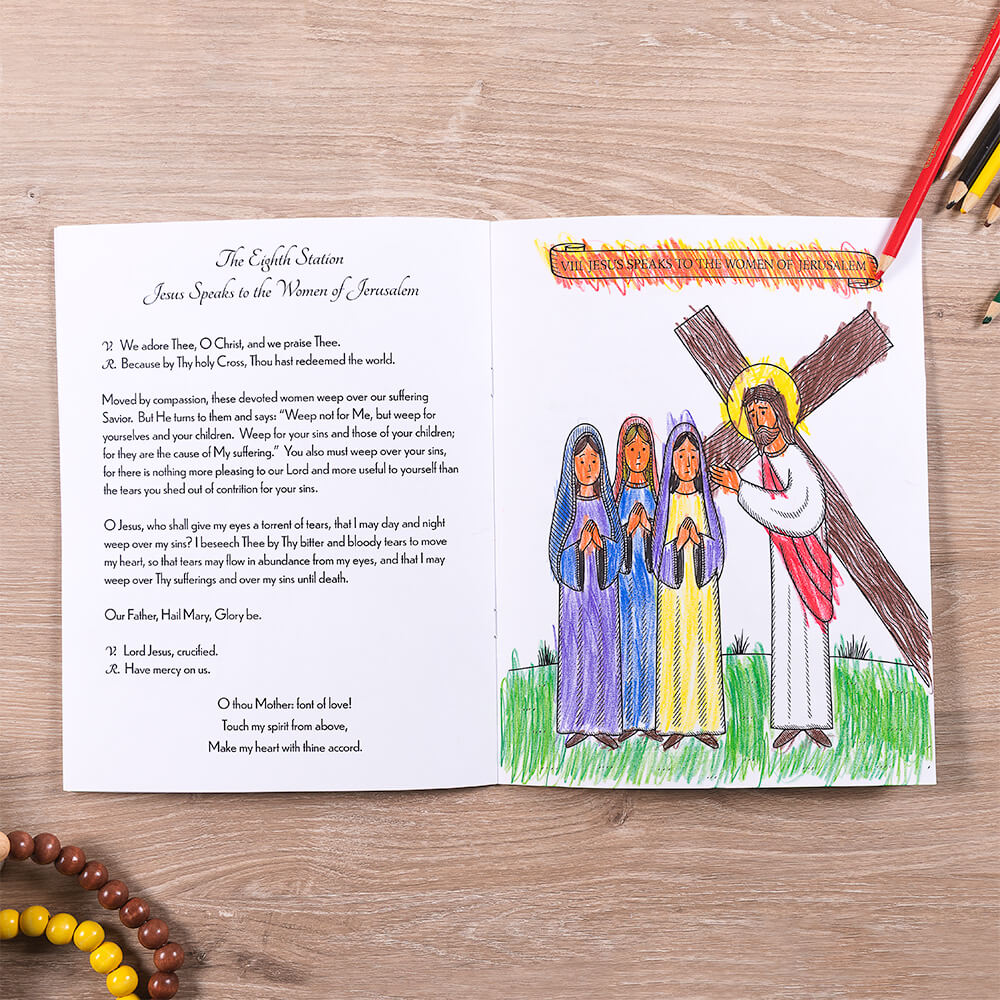 Stations of the Cross Coloring Book