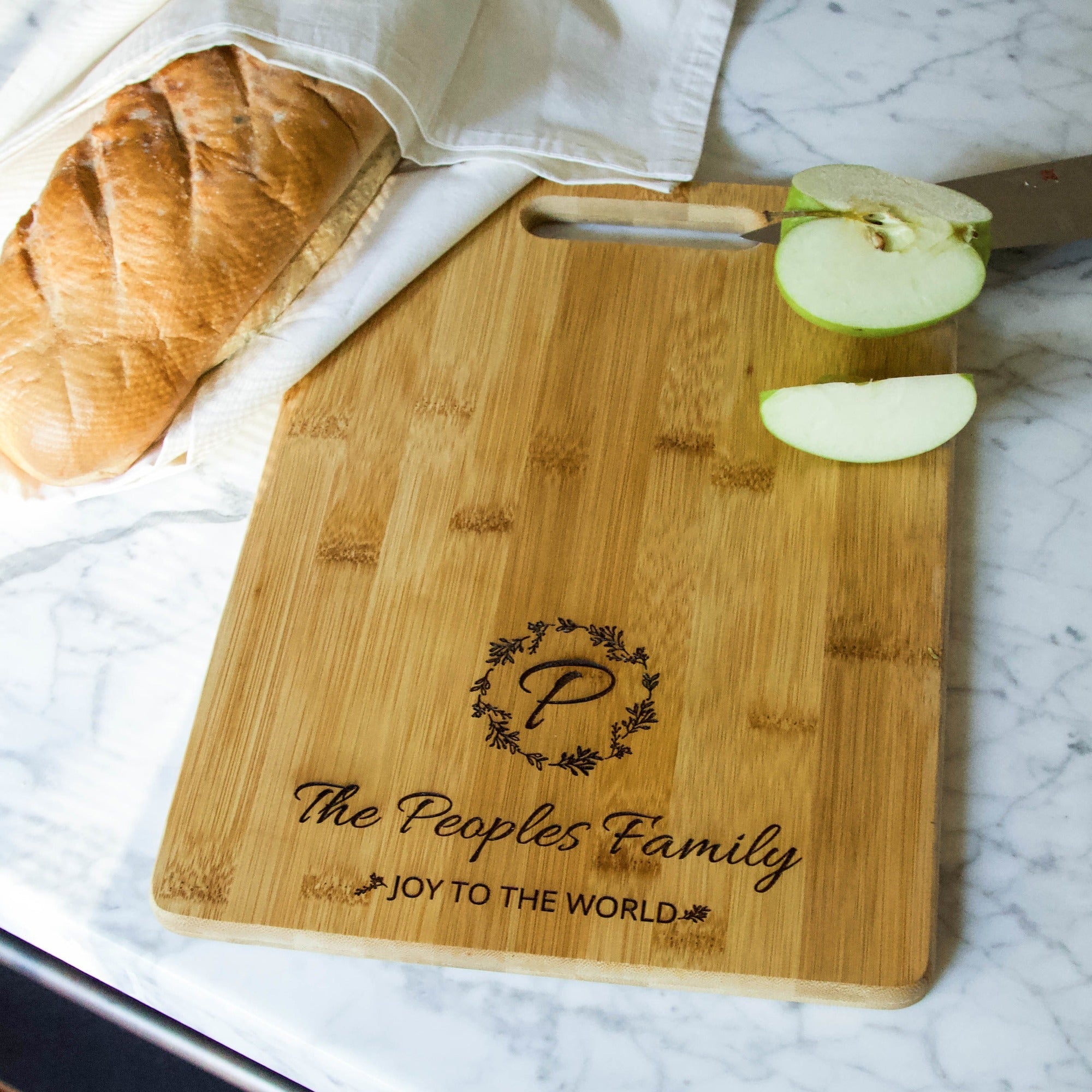 Personalized Joy to the World Cutting Board