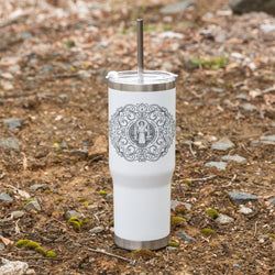 St. Benedict Filigree Tumbler with Straw