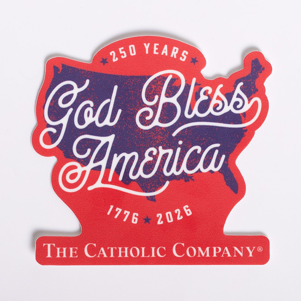 God Bless America 250th Anniversary Commemorative Sticker - 3"