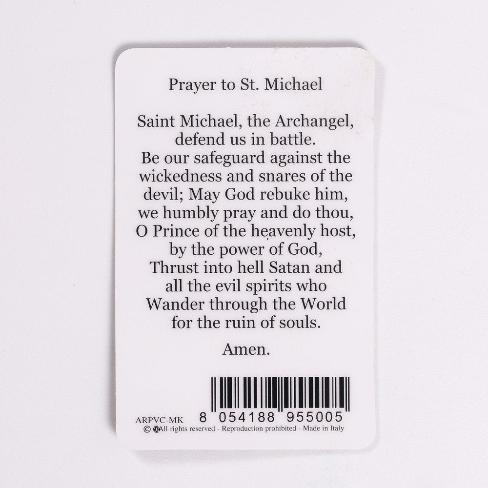 St. Michael Laminated Prayer Card