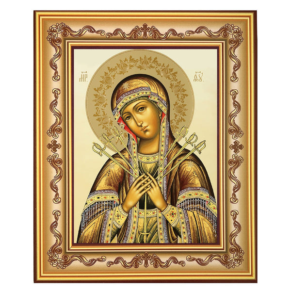 Gold Our Lady of Sorrows Framed Icon The Catholic Company® Gold Our Lady of Sorrows Framed Icon The Catholic Company®