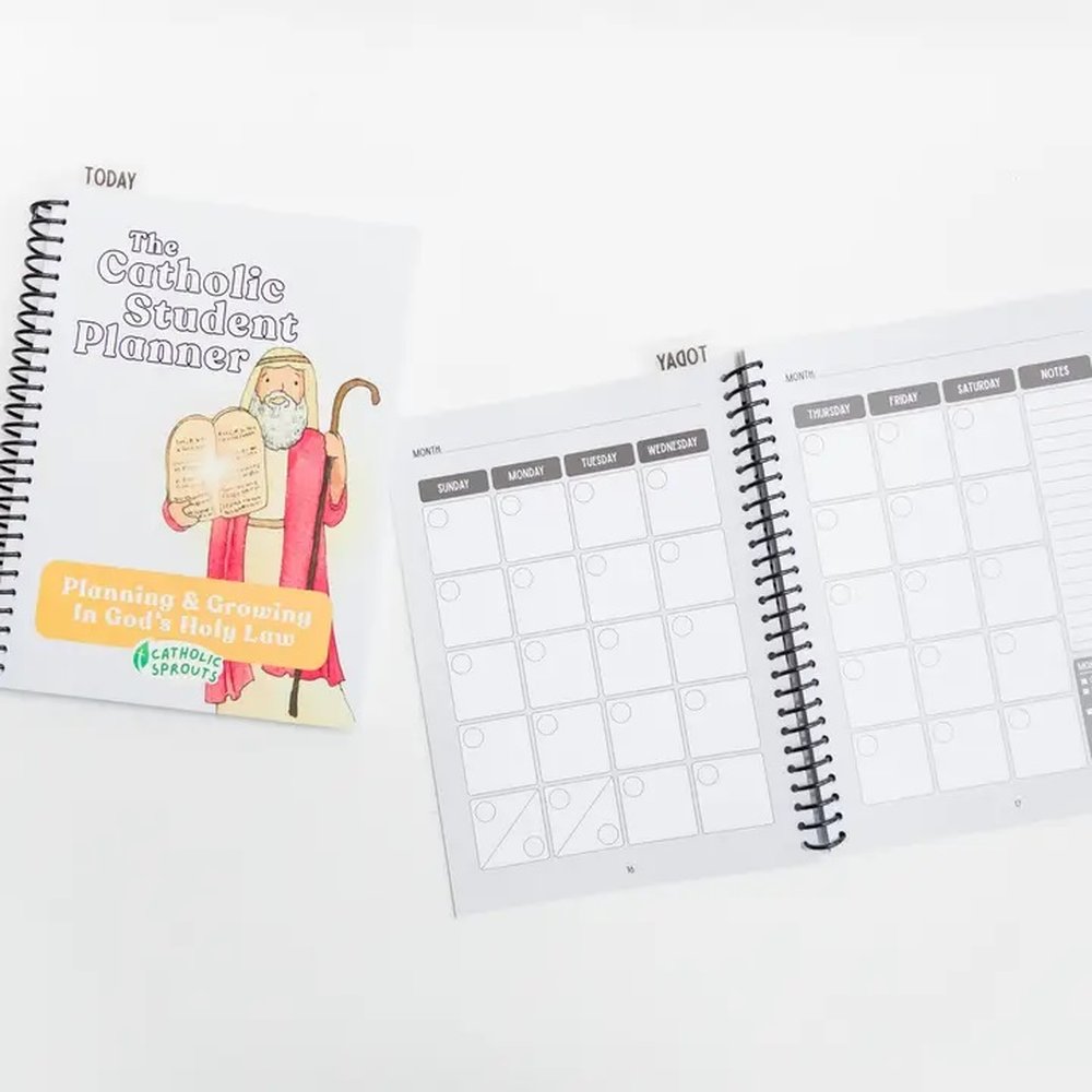 The Catholic Student Planner: Featuring the Ten Commandments
