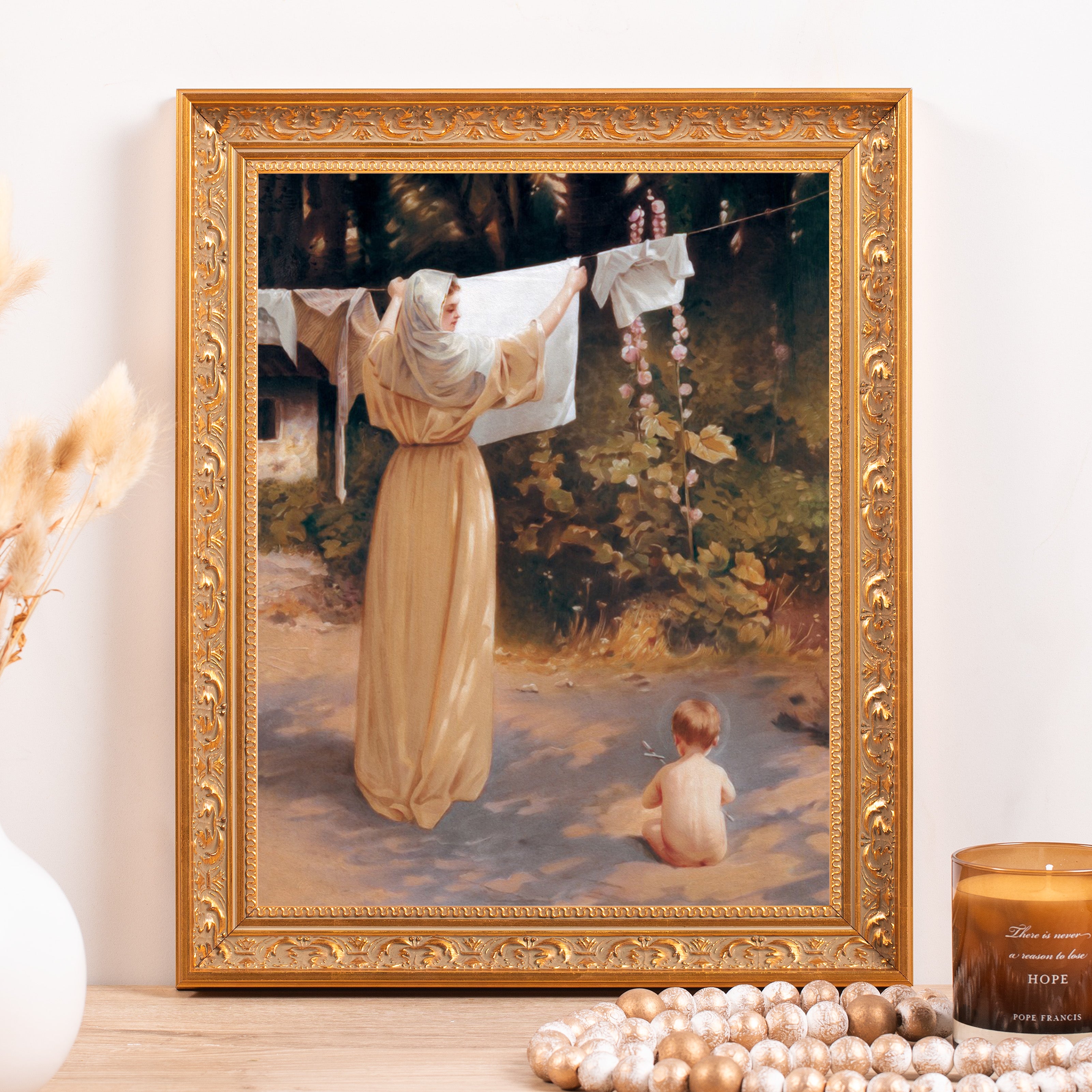 The Polish Madonna Framed Canvas - Sacred Classics Collection