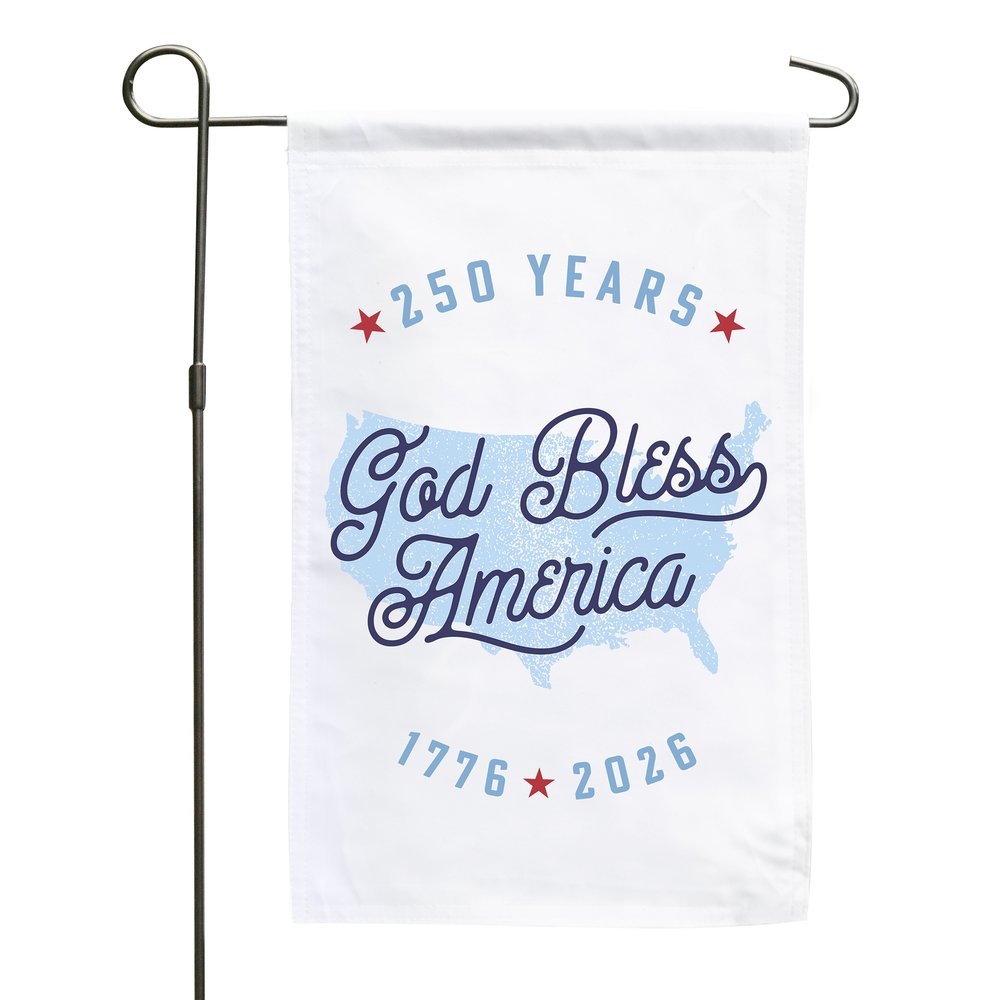 God Bless America 250th Commemorative Garden Flag