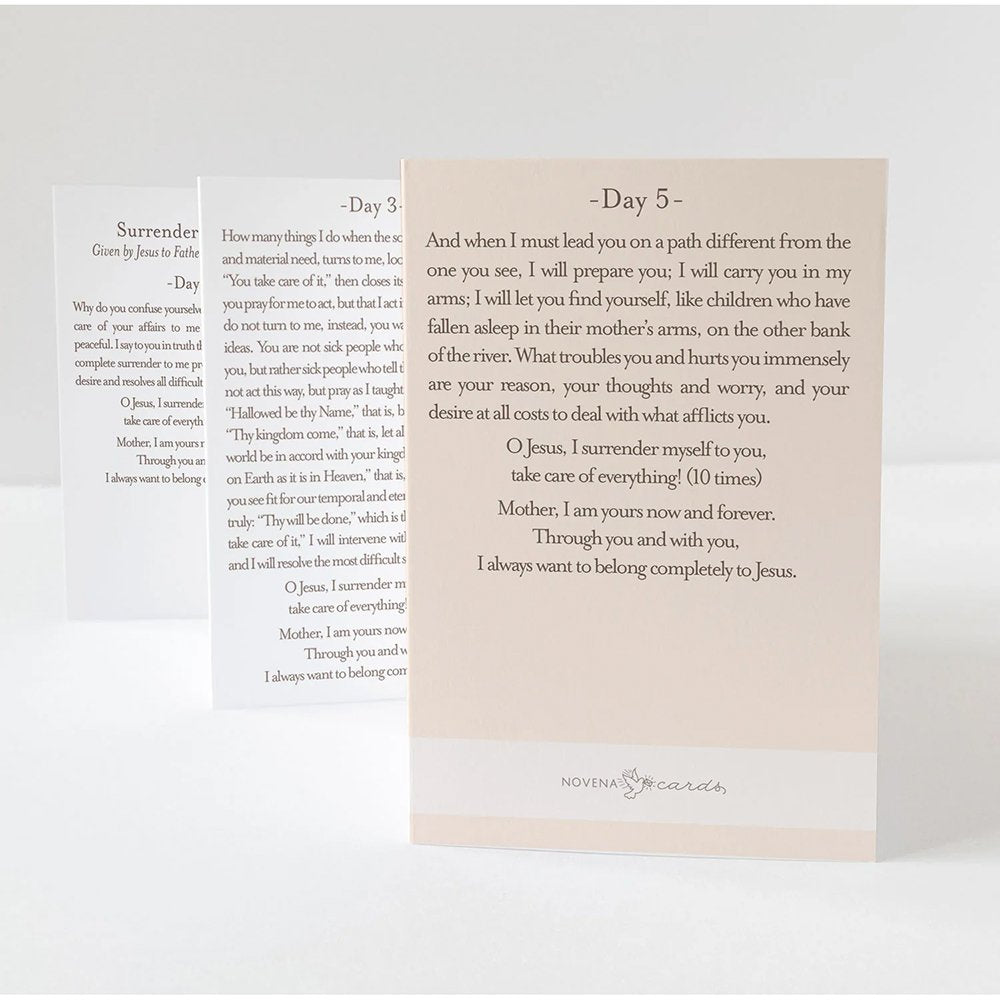 Surrender Novena Folded Prayer Card