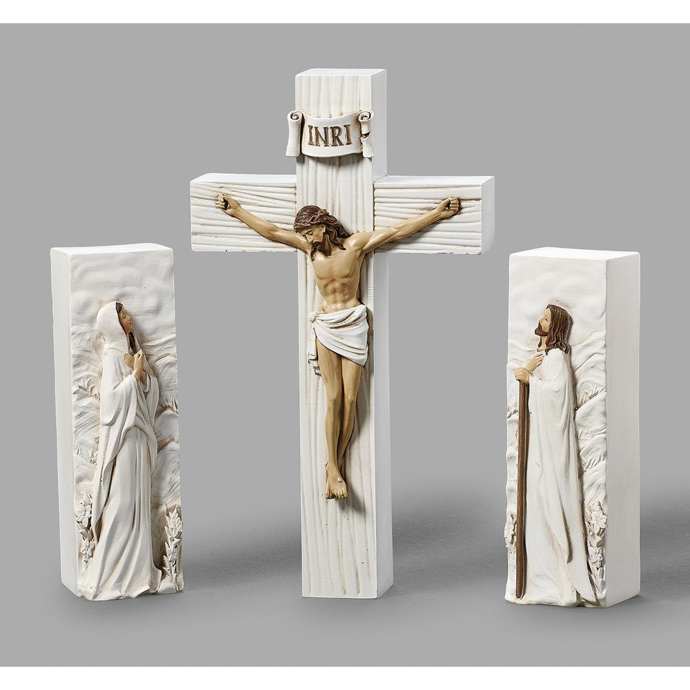 Crucifixion Block Set Sculpture - 8"