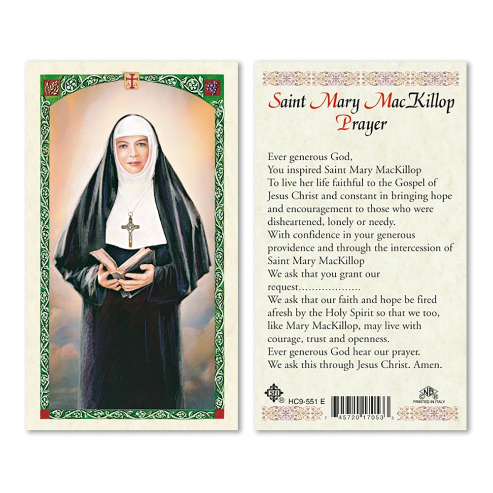 St. Mary Mackillop Prayer Card