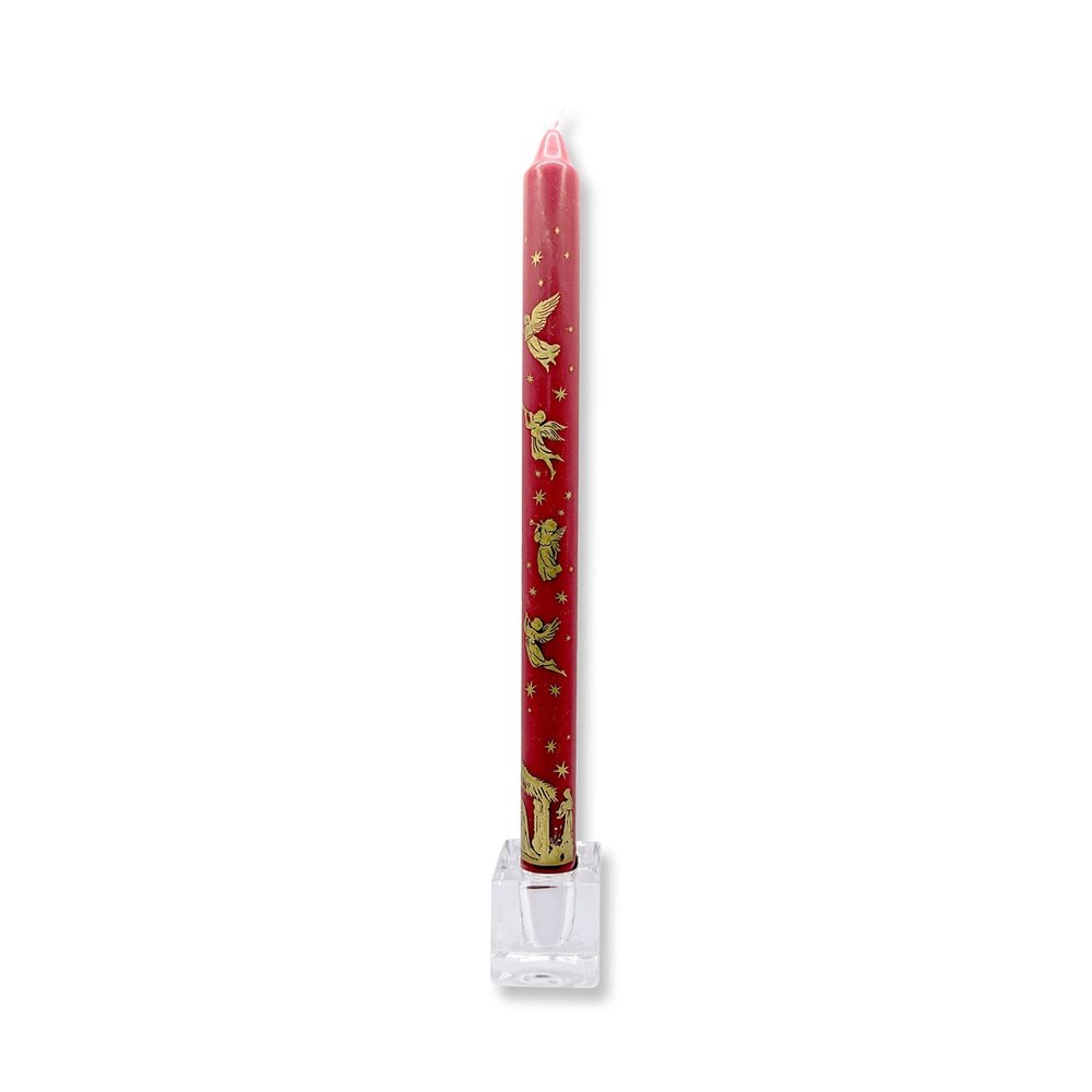 Barbara Behr Nativity Red and Gold Dinner Candle