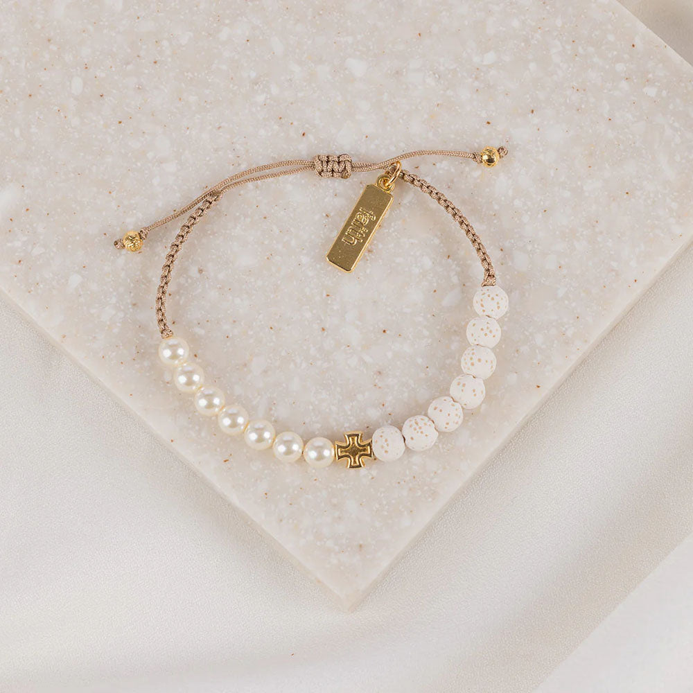 White & Gold Perfectly Imperfect for Her Bracelet