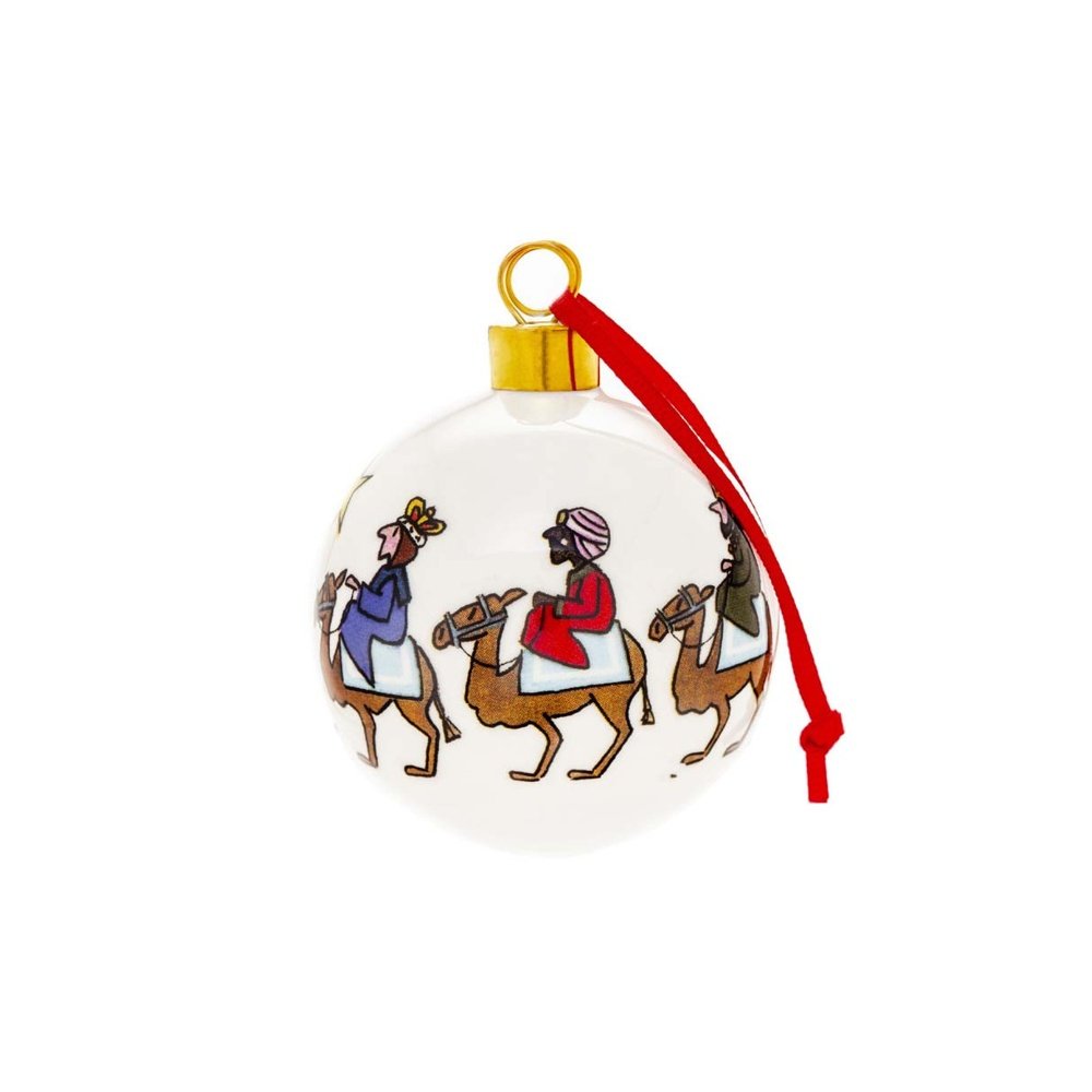 Nativity Painted Bauble Ornament