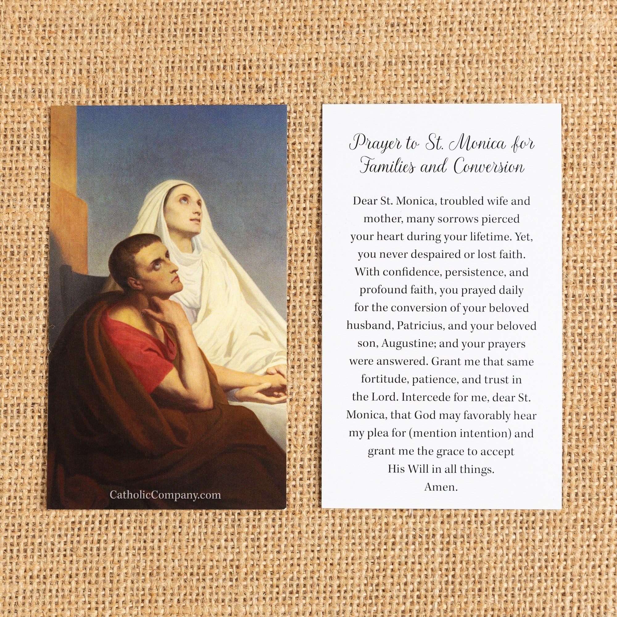 St. Monica Prayer Card for Conversion
