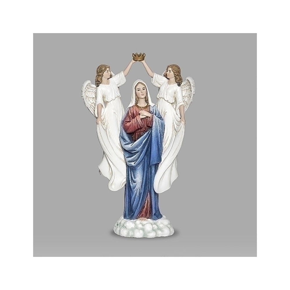 Angels Crowning Mary Queen of Heaven Statue - 11"
