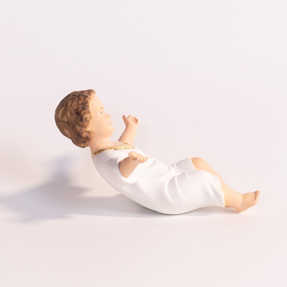Italian Baby Jesus in Manger - 7"