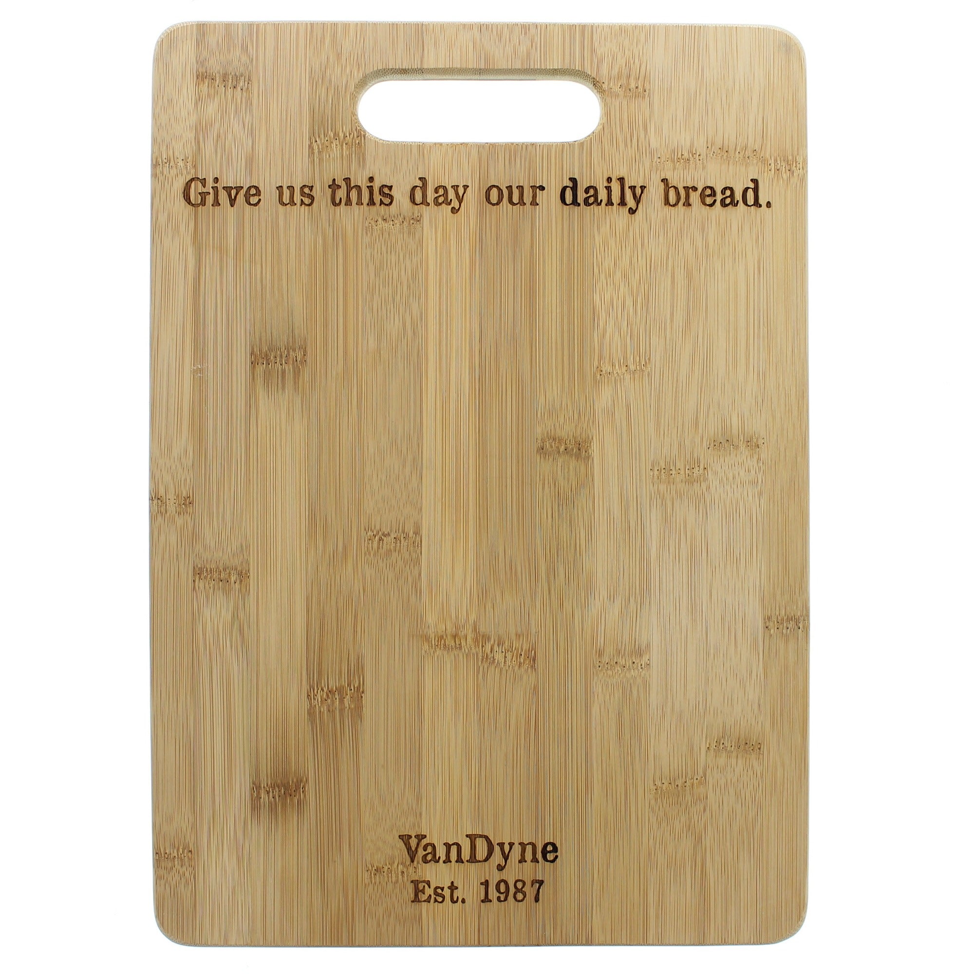 Personalized Daily Bread Cutting Board
