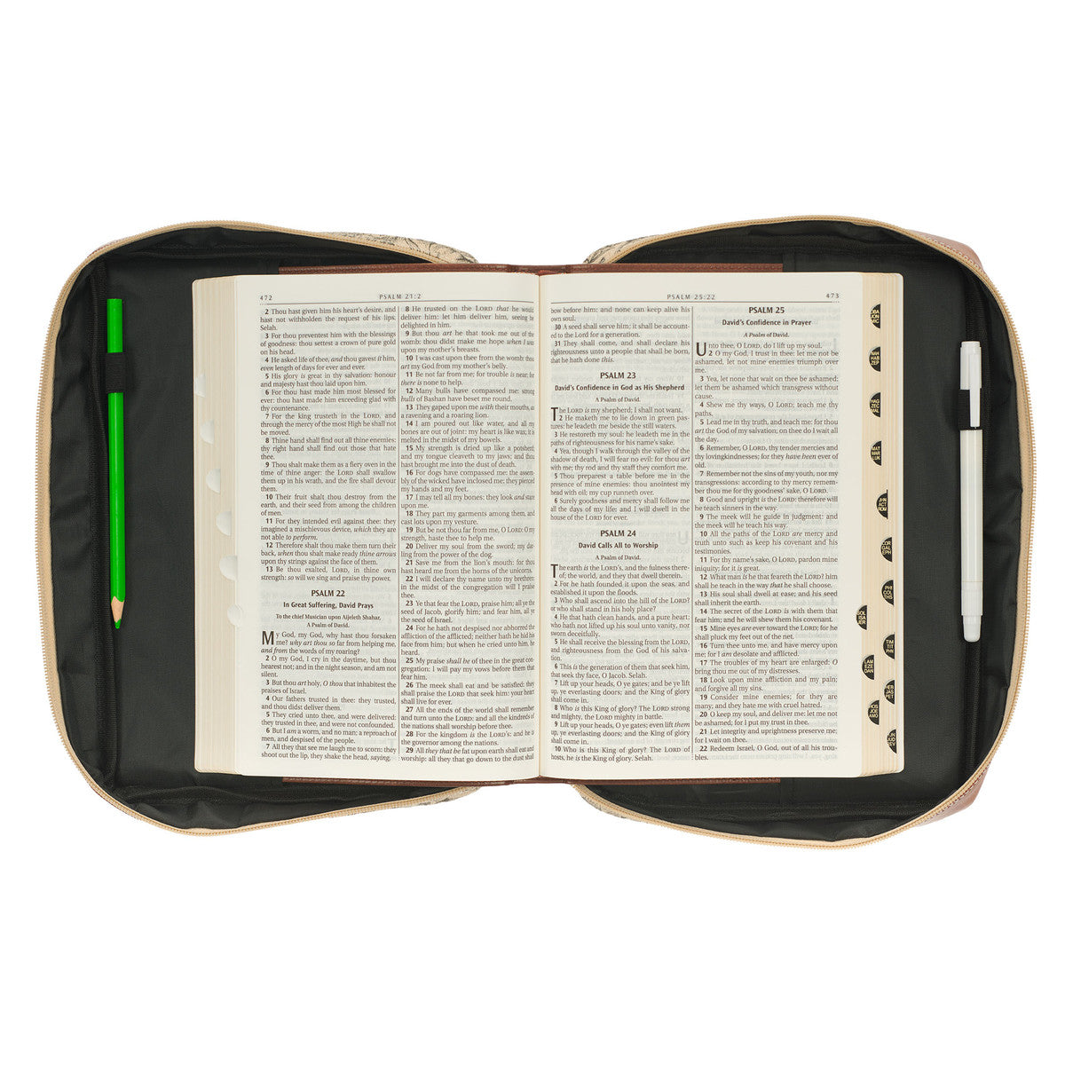 Amazing Grace Floral Canvas Bible Cover