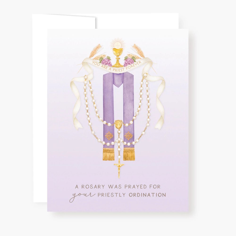 I Prayed a Rosary for Your Ordination to the Priesthood Greeting Card
