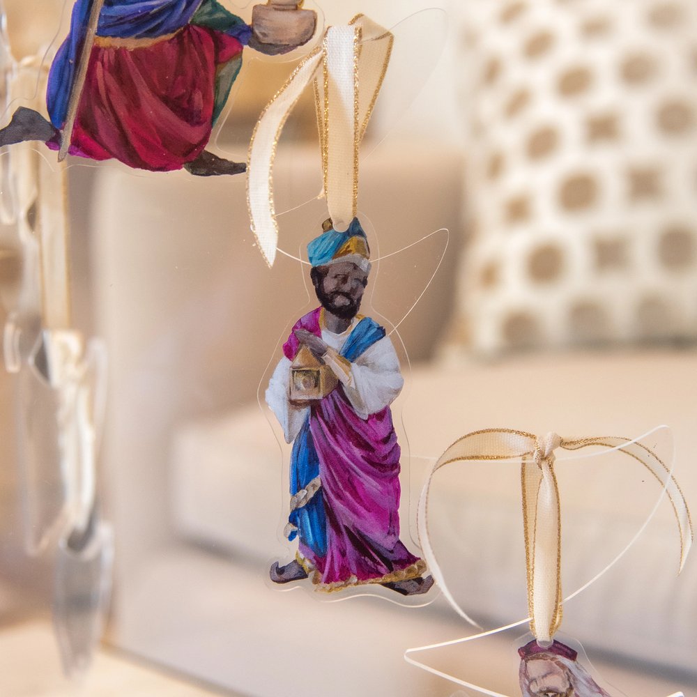 Nativity Acrylic Ornaments by Lauren Barksdale Hill