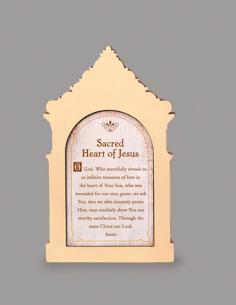 Sacred Heart Table Top Shrine - 6.25"
