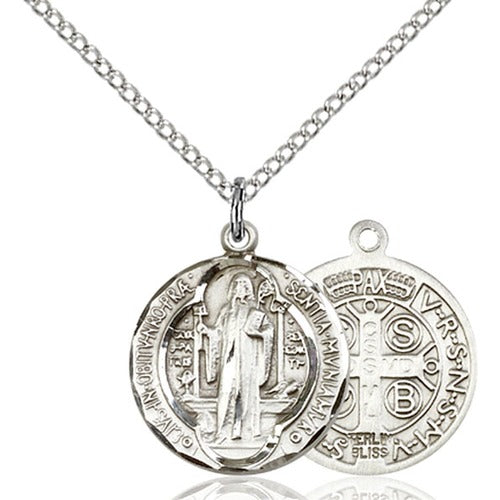 Sterling Silver St. Benedict Pendant - 2508787