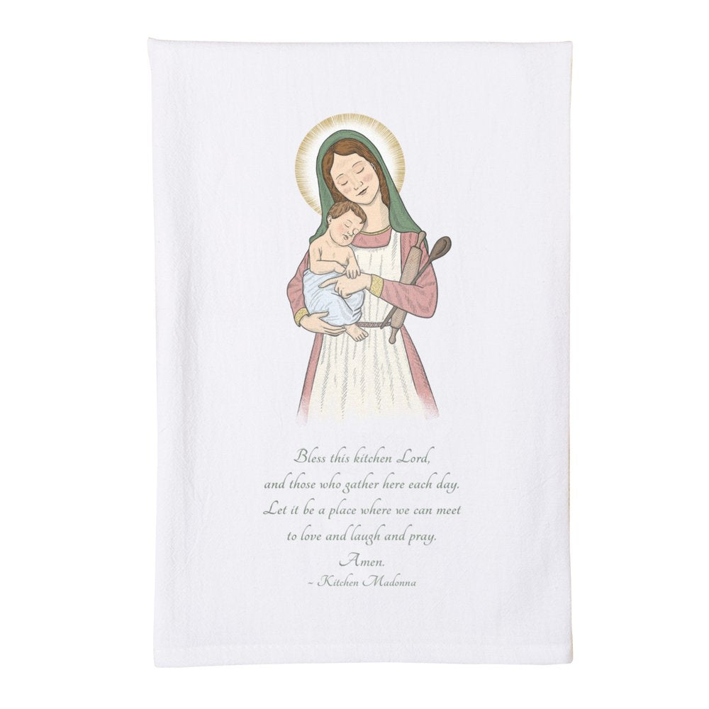 Kitchen Madonna & Child Dish Towel