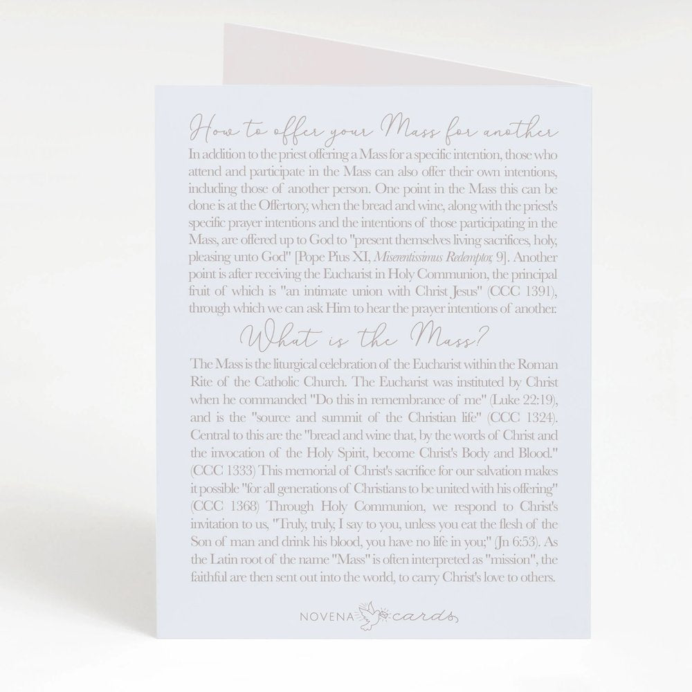 I Prayed for You at Mass Eucharist Greeting Cards (Variety 4 Pack)