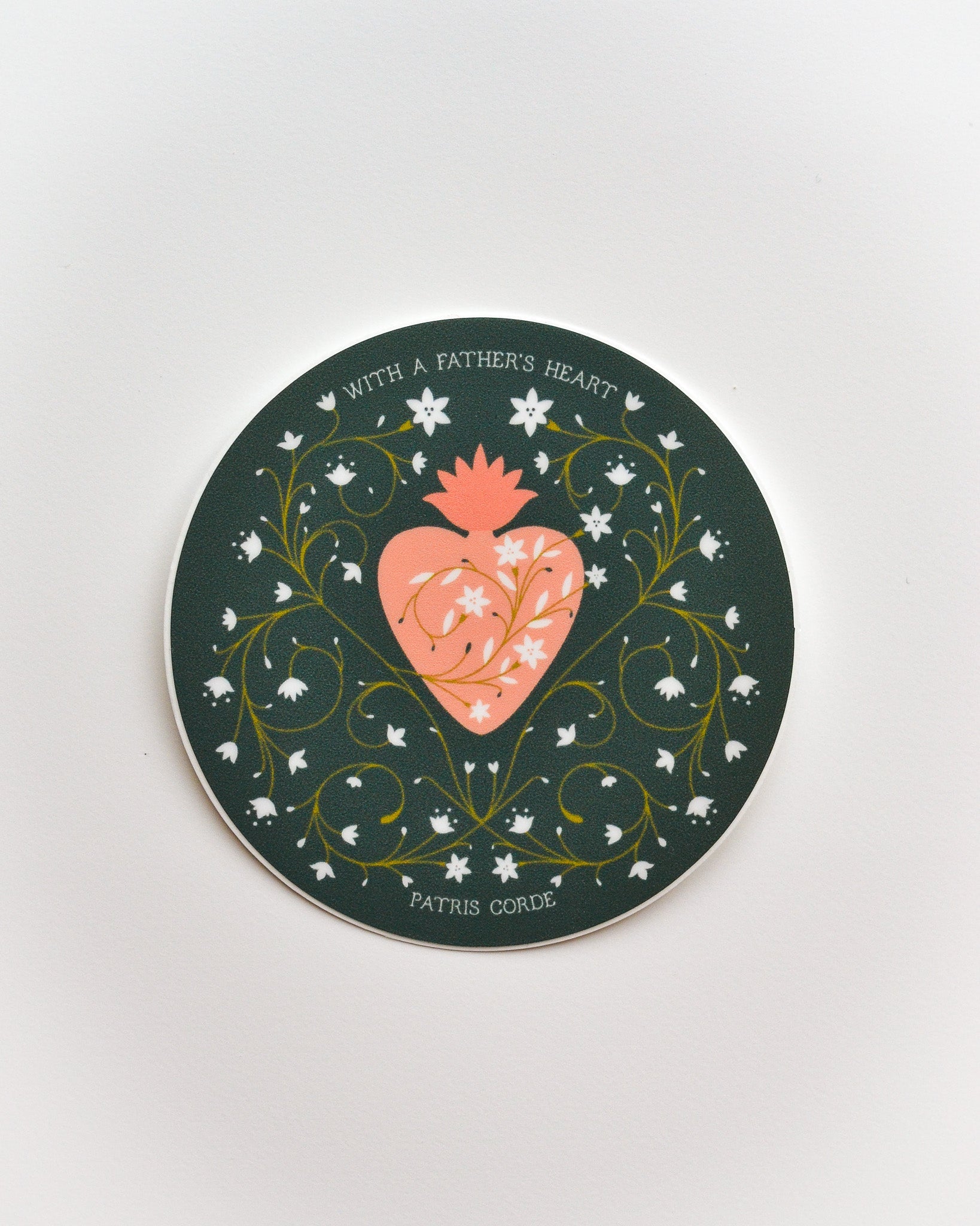 Chaste Heart of St. Joseph Vinyl Sticker