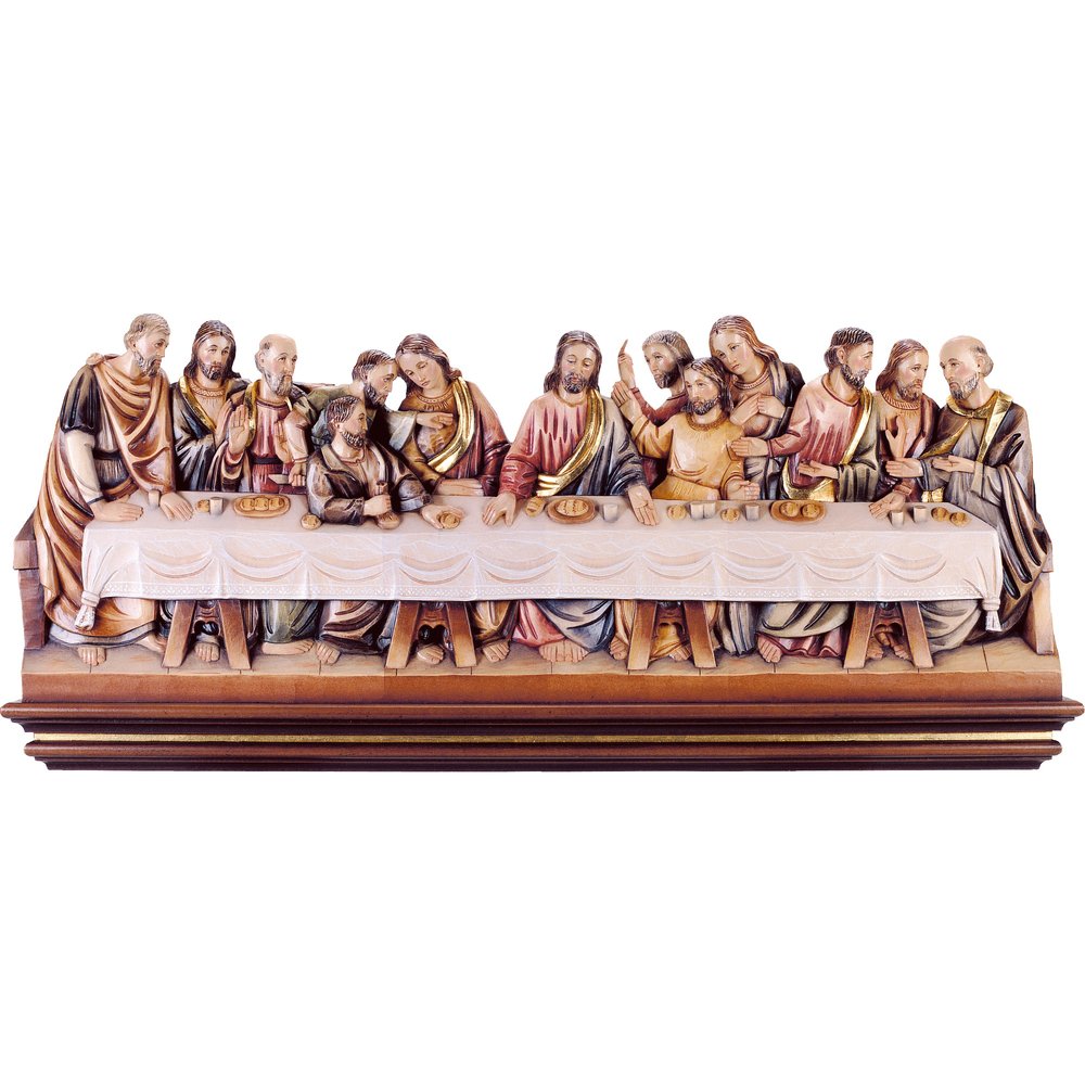 Leonardo Style Last Supper Sculpture - 21"