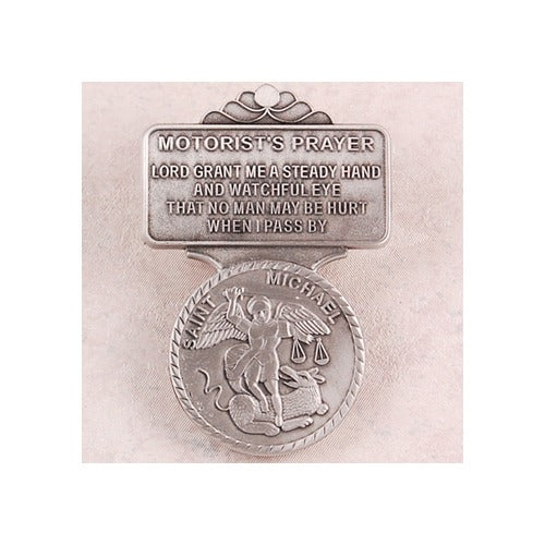 Pewter St. Michael Visor Clip