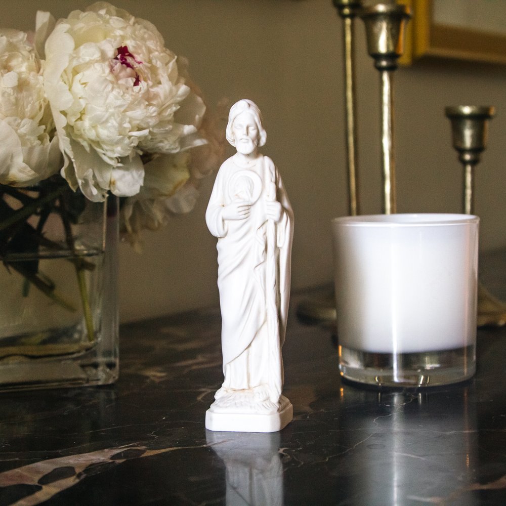 Ivory Finish St. Jude Statue - 6"
