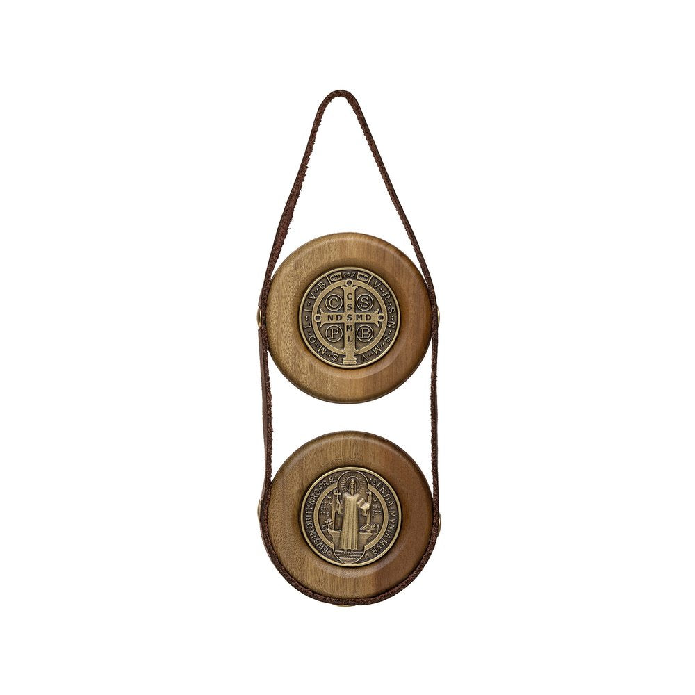 St. Benedict Wood & Leather Home Blessing