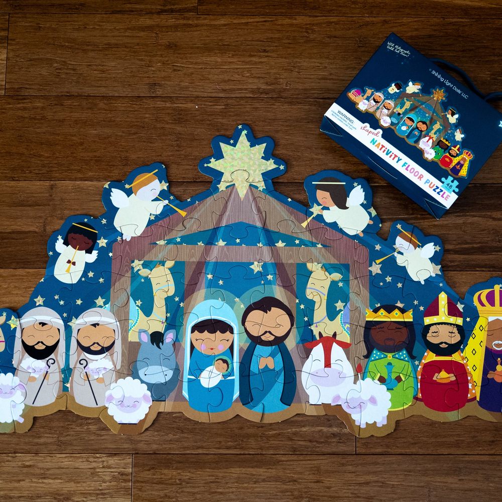 Christmas Nativity Shaped Floor Puzzle