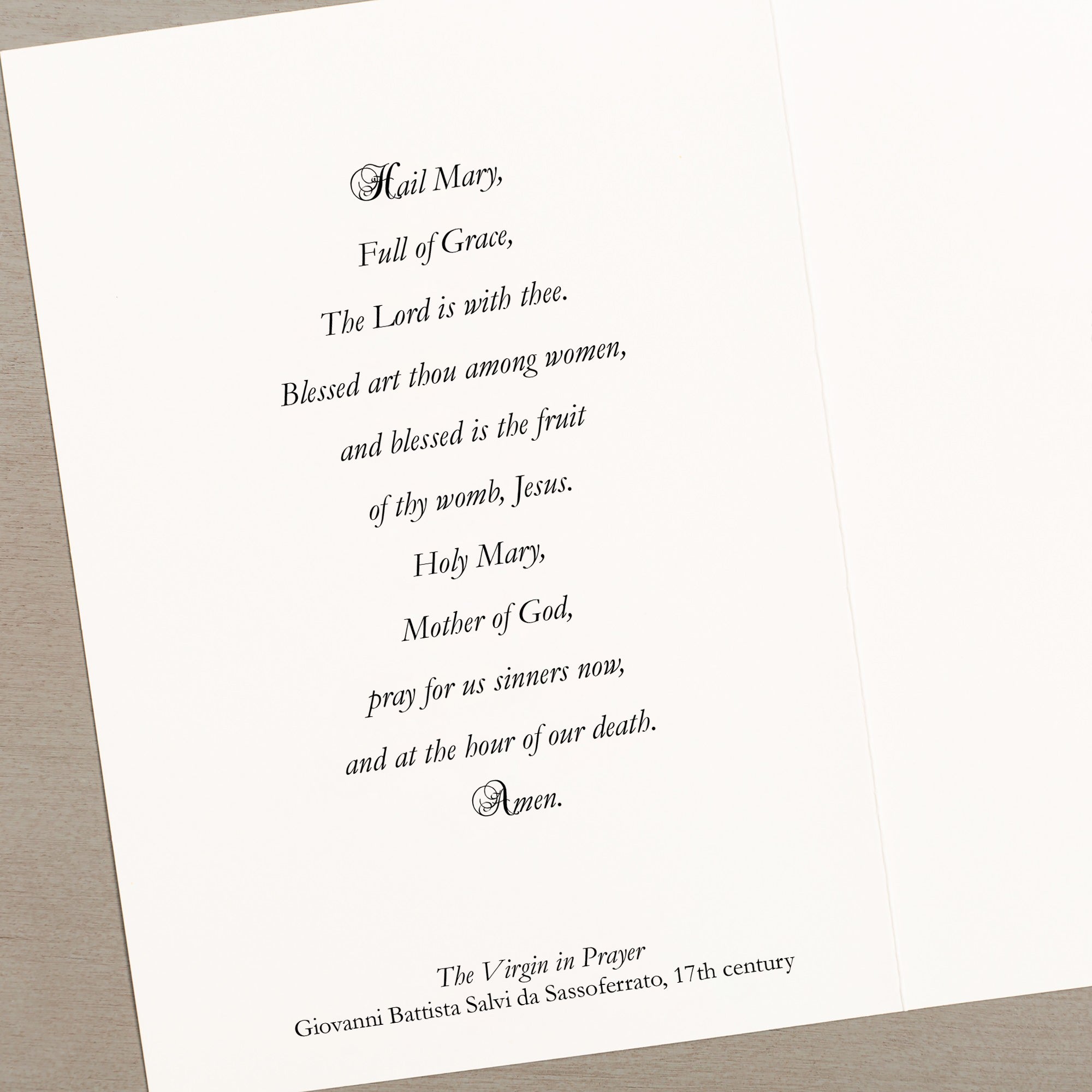 Virgin in Prayer Christmas Cards -  Set of 20