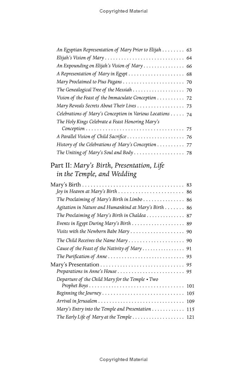 The Life of the Virgin Mary - As Seen in the Visions of Bl. Anne Catherine Emmerich