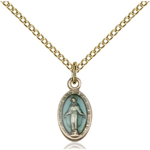 Miraculous Petite Pendant, Bliss, 14Kt Gold-Filled 1/2 X 1/4 Inch