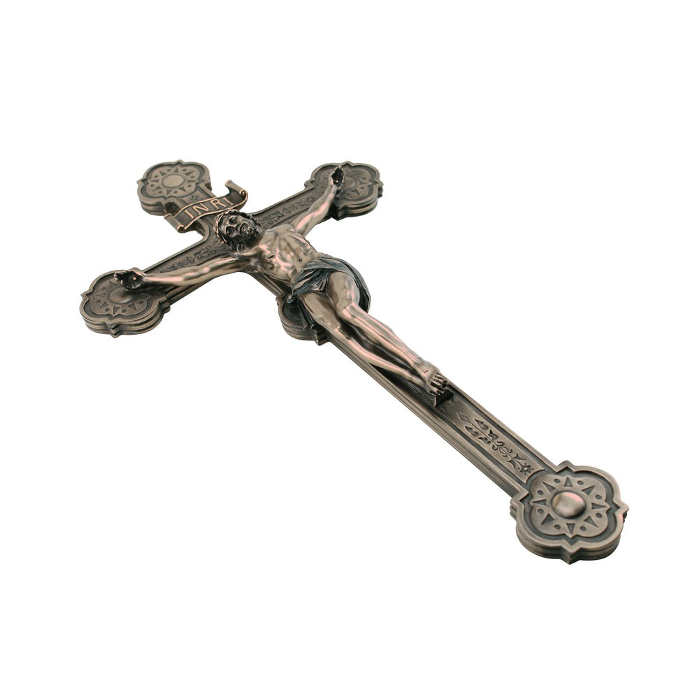 Bronzed Wall Crucifix, 20 inch