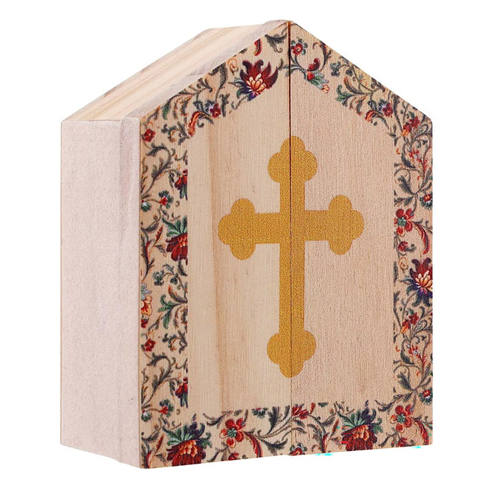 Guardian Angel Miniature Wooden Triptych