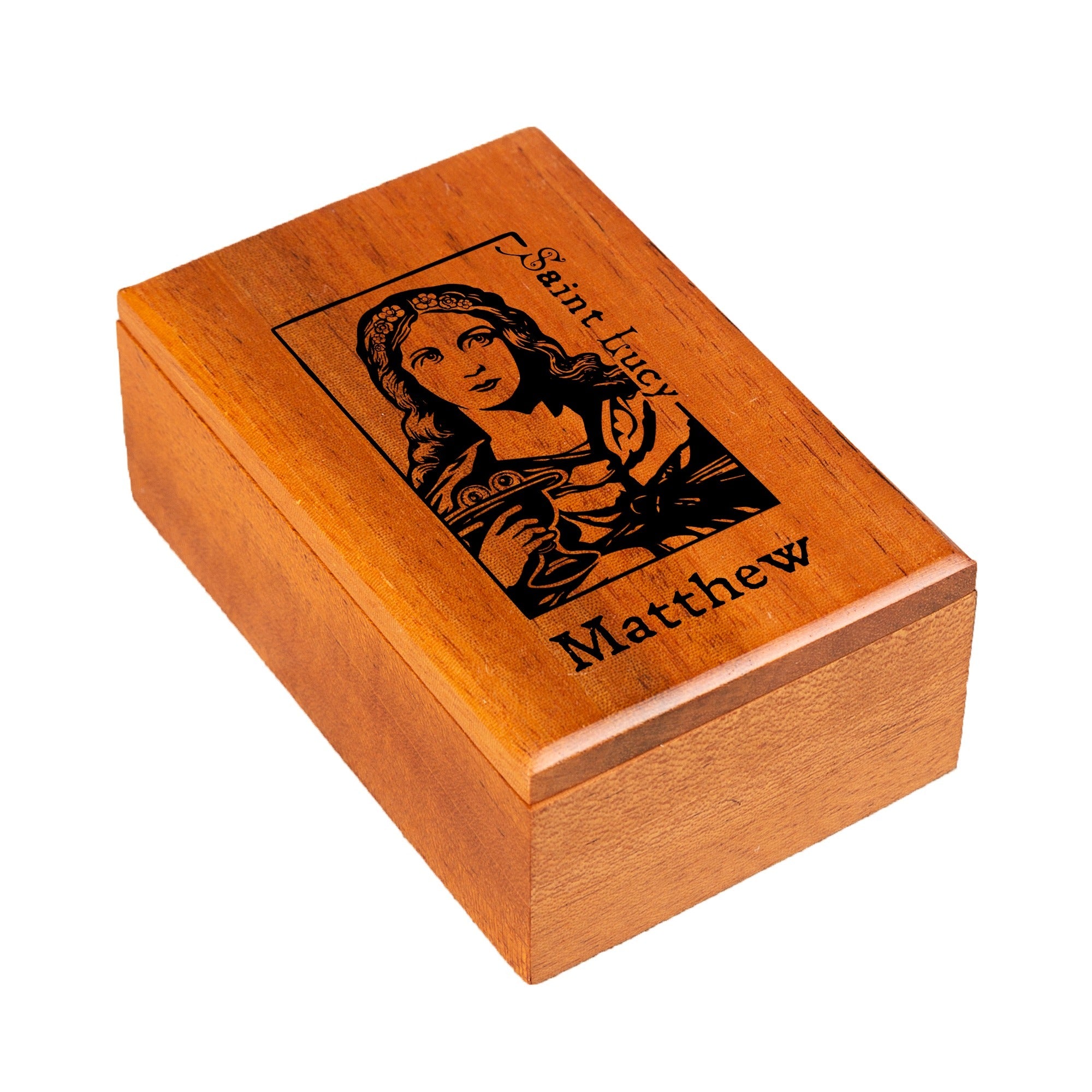 Personalized St. Lucy Keepsake Box