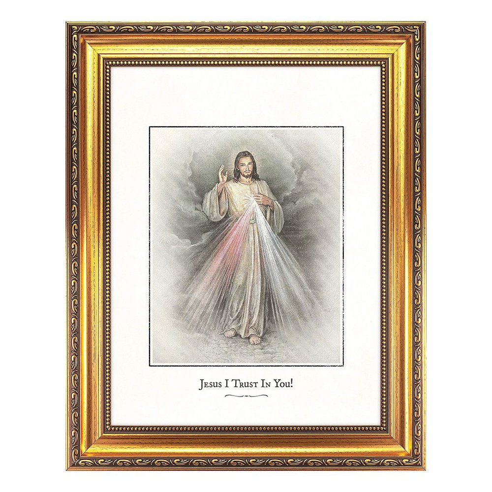 Divine Mercy Vintage Framed Print