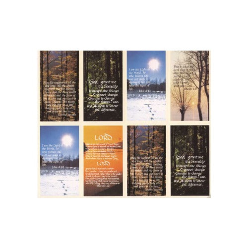 Sceneries with Verse Personalized Prayer Card (Priced Per Card)
